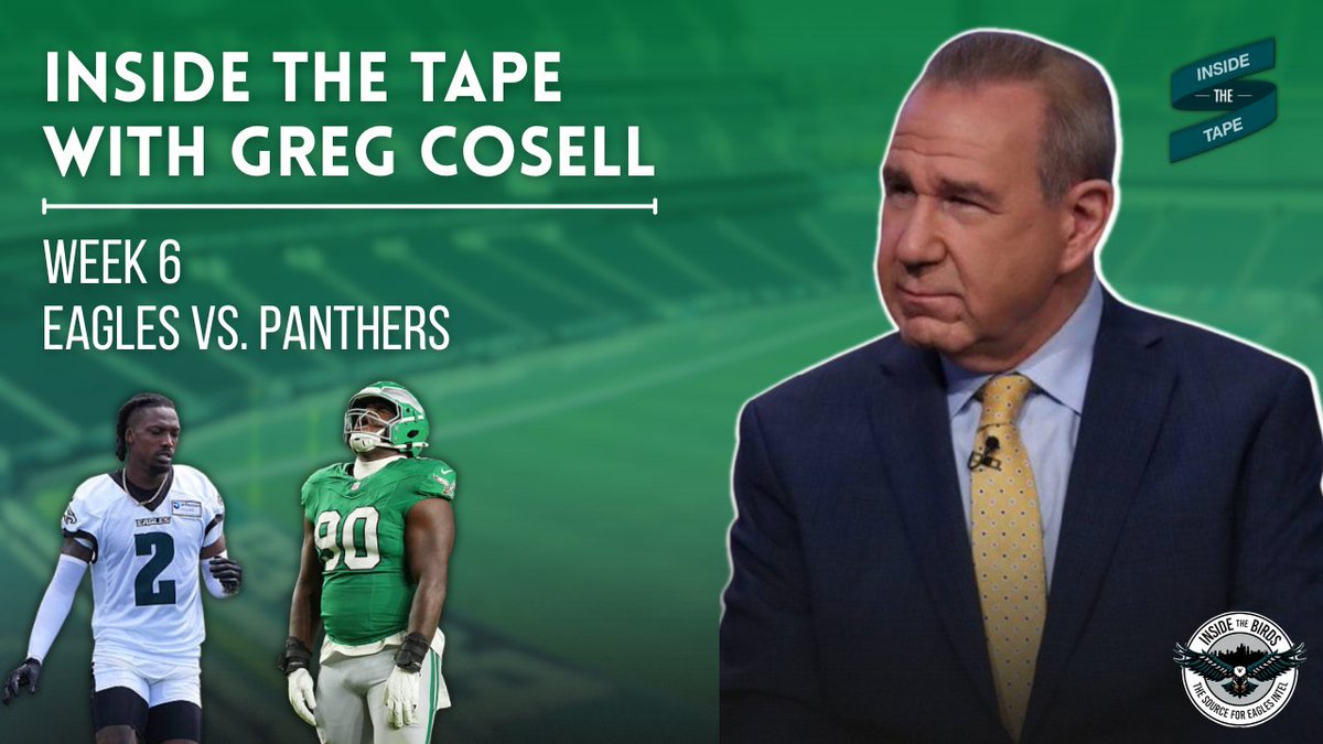 InsideBirds's tweet photo. How much is #Eagles DC Vic Fangio blitzing?

@gregcosell explains what the tape shows on "Inside The Tape" also w/@caplannfl and @GeoffPMosher on Inside The Birds.

Notes on Cooper DeJean, Jihaad Campbell, miscommunications + more. 

🔗: https://t.co/4DWZoM21np https://t.co/WjhD1T2nMs