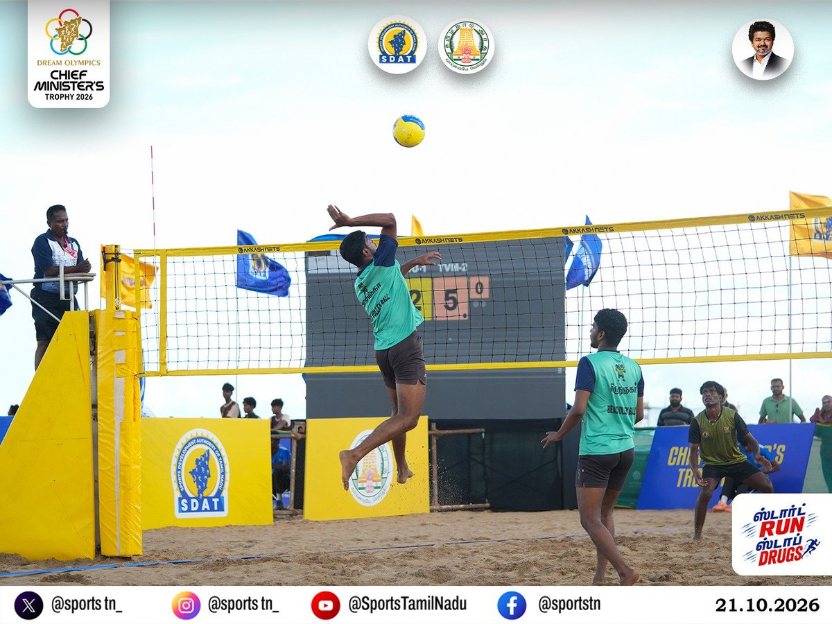 SportsTN_'s tweet photo. Unstoppable drive, instant reactions, and relentless grit on the sand🔥Every dive is a display of pure commitment🏐💪

#SDAT #sportstn #TNSportsDevelopment #CMtrophy2026 #tnathelete https://t.co/e2dxMdF9W5