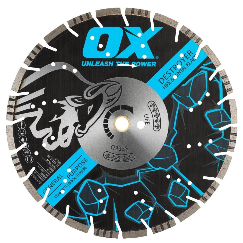 CarbourHardscap's tweet photo. #Hardscape #ToolOfTheDay: Diamond Saw Blade - Ultra Hard Rental Blade for General Purpose Cutting - UDH10 Destroyer - Ox Tools Ultimate Series | https://t.co/lYgxXV3ieL | #HardscapeTools #LandscapingTools #ProTools https://t.co/BDBFrITWIR