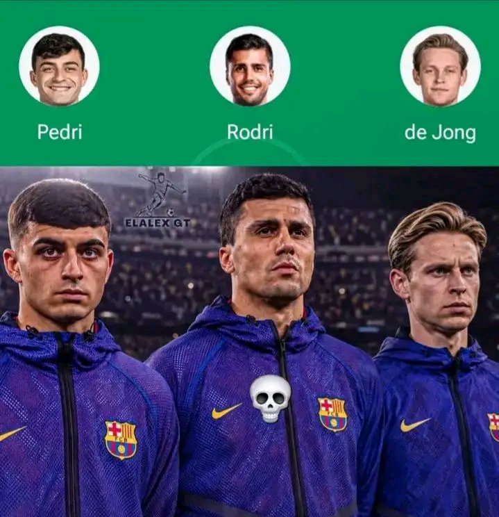 OusmaneLeCulers's tweet photo. 📌  Depuis quelques jours, Hansi Flick et son staff étudient la possibilité de faire évoluer De Jong au poste de numéro 10 lorsqu’il sera à 100 %, notamment lors des grands matchs avec pour but de contrôler le match techniquement.

☠️ Pedri – Rodri – De Jong. https://t.co/AgMtBndCoL