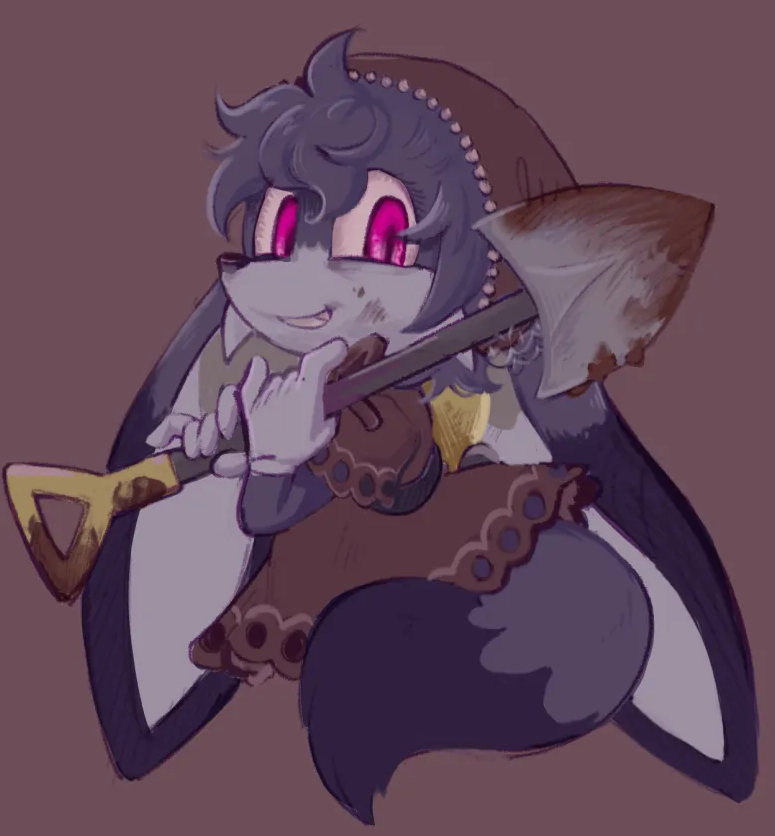 Bobbutterbutt's tweet photo. art of my gravekeeper kit my friend gifted me screeches loud as hell https://t.co/WS6VgDtn48