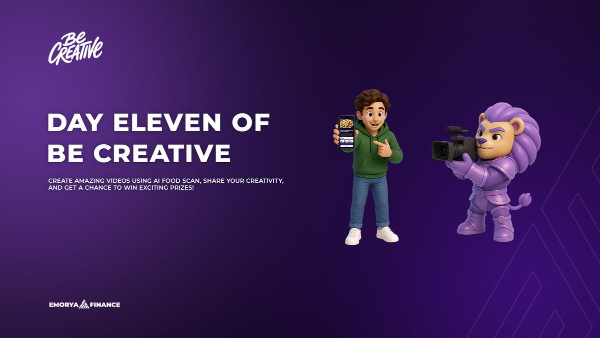 EmoryaApp's tweet photo. 🔥🎨 BE CREATIVE – DAY 11!

Day 11 is here! Time to get creative, stand out, and turn your ideas into rewards! 🚀
🍎 Create unique content using AI Food Scan and share it with the world.

📲 Don’t forget to include #emoryafoodscan in your post to participate!

🏆 Win your share of up to $3,400 in USDC + EMR rewards!

💡 Be original. Get real views. Make every creation count!

⏳ The challenge runs until October 31. Your next big idea could be the winning one!