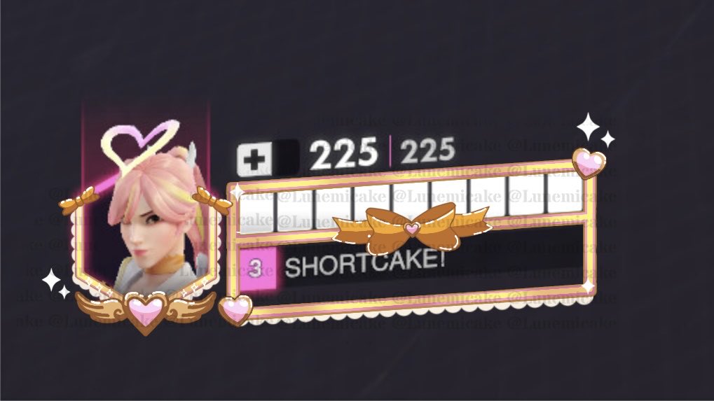 Lunemicake's tweet photo. Dokiwatch Mercy UI overlay completed!! 💛 https://t.co/CSsTTrSRWP
