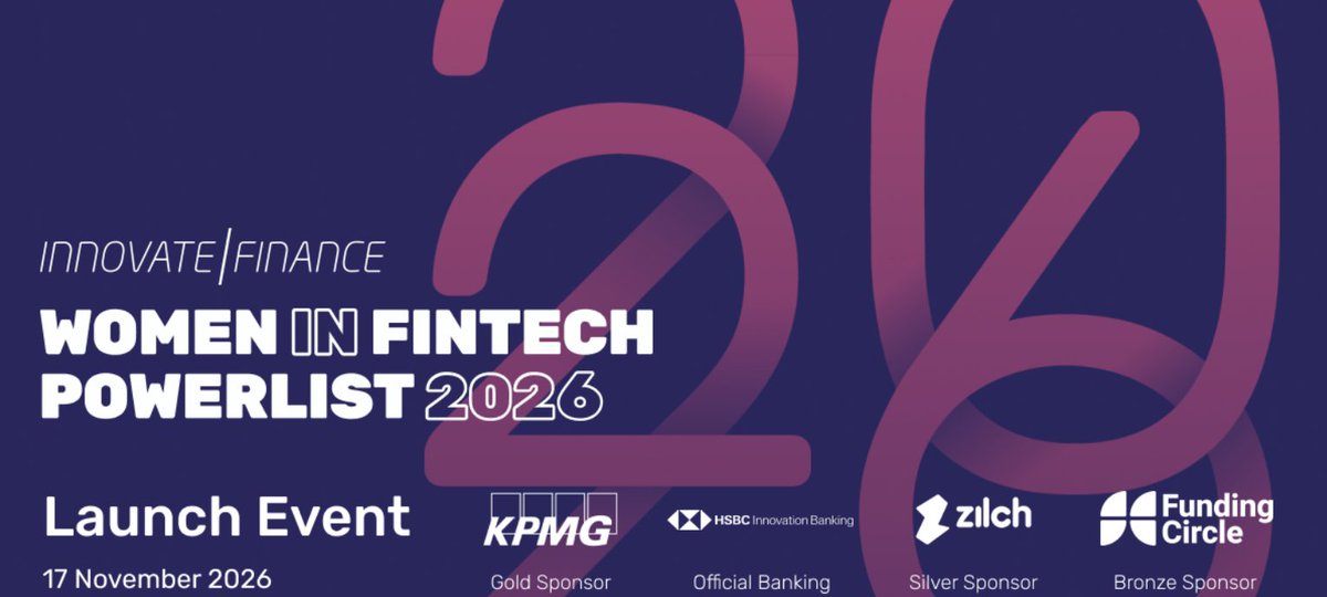InnFin's tweet photo. 🎉 Celebrating the women shaping the future of #FinTech!

Join us for the Women in FinTech Powerlist 2026 Launch Event as we recognise female leadership, celebrate innovation and inspire the next generation of industry leaders! 🚀

Nov 17, 17:00 – 20:00

https://t.co/xFHQUdyesH https://t.co/x2l9oQj3DV