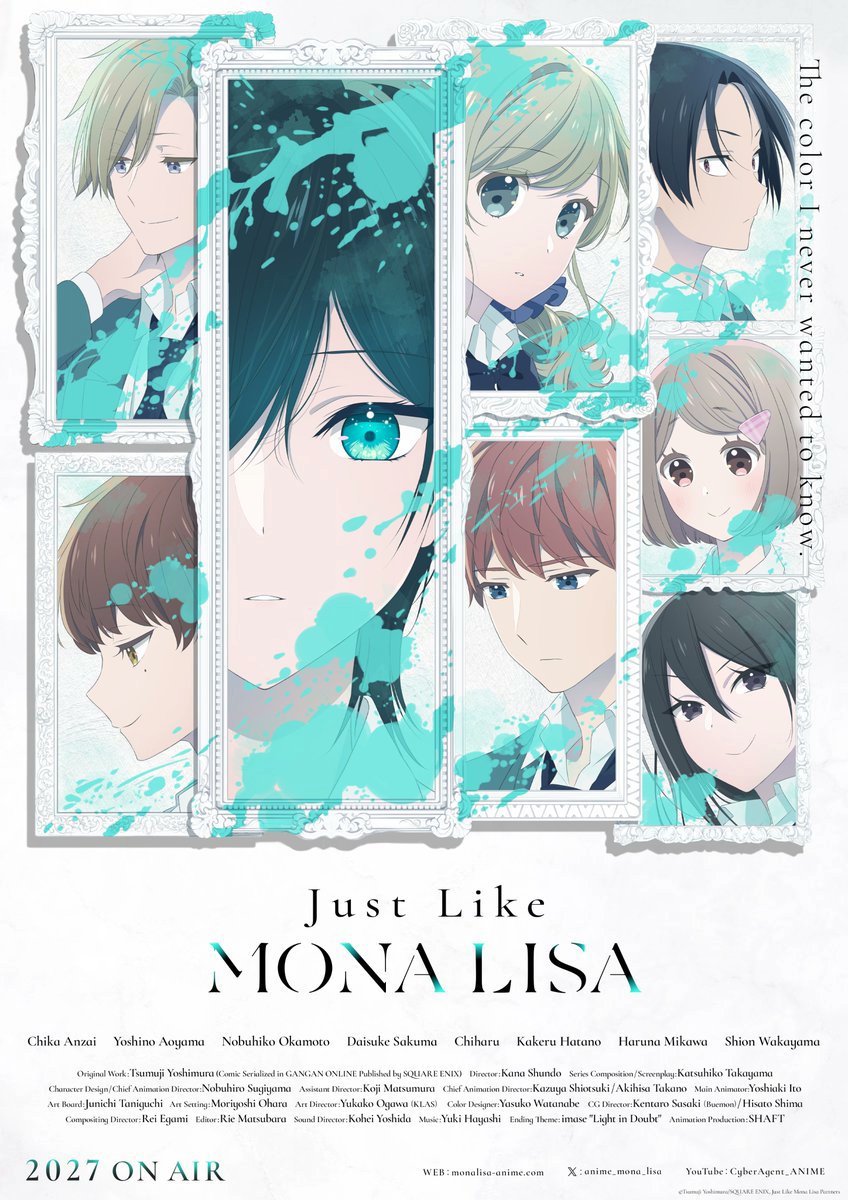 WDN_Topic's tweet photo. 📺 | Anime
Nueva imagen promocional del anime "Just Like Mona Lisa", su estreno será el próximo año. #Anime https://t.co/mEpm8voJsB