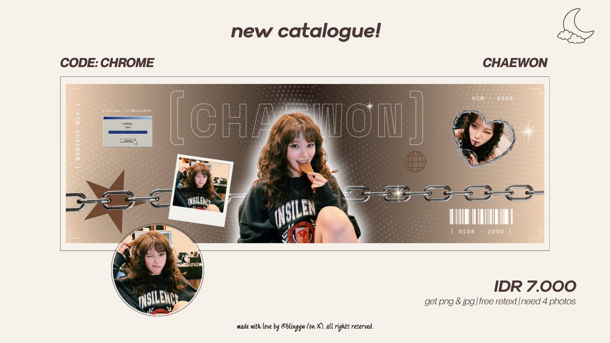 blingyw's tweet photo. haii, any interaction would be appreciated! 

salam kenal dari reverie &amp; chrome! boleh ospeknya dan apakah harganya sudah pas? :D kalau ada yang kurang/kesamaan desain, dm aku ya! oiya, all layout ufs ya! open untuk req juga! monggo chat aku di kontak yang ada di bio! #bealanja https://t.co/9E9dMVjY8S