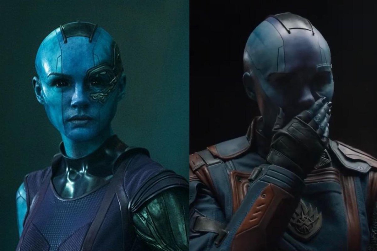 HexMagicc's tweet photo. Nebula going from an emotionless machine to breaking down in tears over her friend Rocket is one of the best and most unexpected character developments. https://t.co/PxxTuXZef9