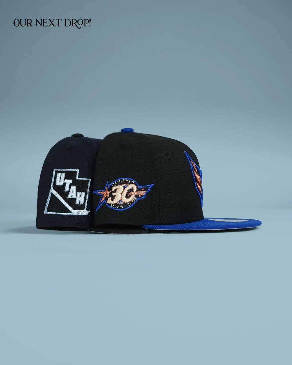 TopperzStore's tweet photo. 19:00 CET / 1:00 PM EST — NHL WEDNESDAY drops tonight 🏒🔥

Two New Era 59FIFTY fitteds:

🦣 Utah Mammoth
🦅 Washington Capitals

Limited stock only. https://t.co/looqT1HPMY
