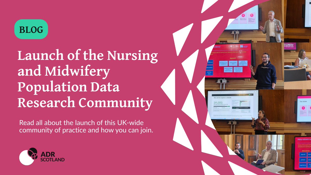 SCADR_data's tweet photo. A new UK-wide Community of Practice for #nursing and #midwifery population data research has launched, chaired by @athers1 !
Our latest blog marks the launch and explains how you can get involved. 🩺📊https://t.co/ZHrnctsayL @CNOWales @scotgovhealth @NurseGregDix https://t.co/ldeJtJy4Uh