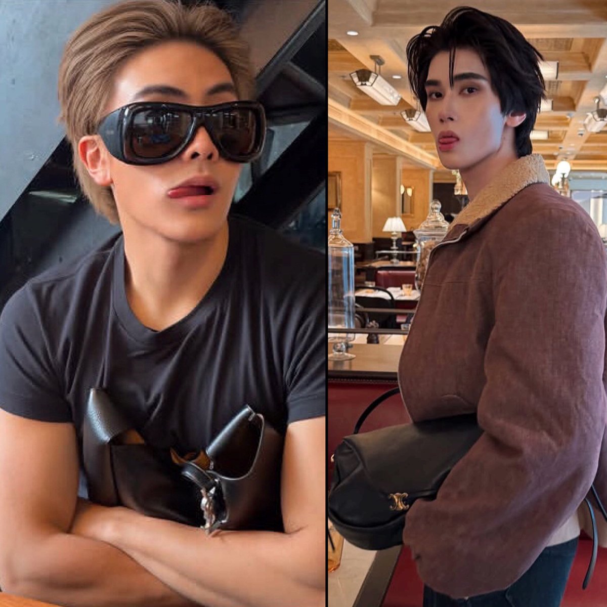 Niniel24's tweet photo. Even in their posts, they shared the same photos with the exact same poses. Oh my joongdunk ! 😭🤍 https://t.co/WX1n8Asibx