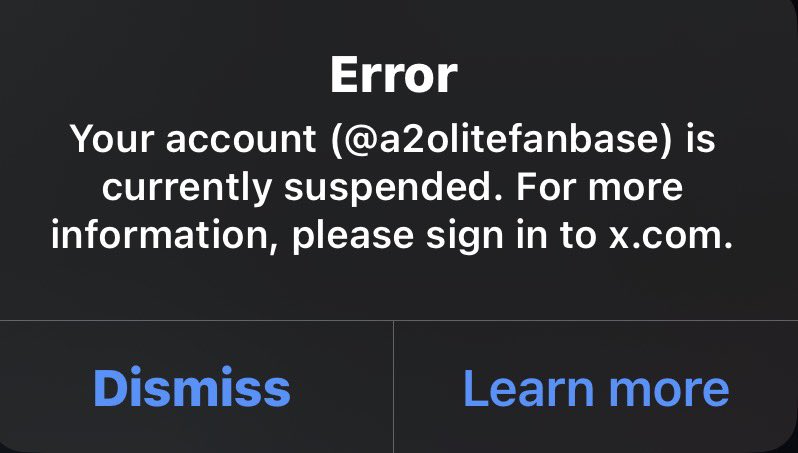 a2olitefanbase_'s tweet photo. Hello @X @support This account @a2olitefanbase is a fanbase account dedicated to supporting A2O LITE and sharing updates. The account has been suddenly suspended, and we believe this was done in error. Please review @a2olitefanbase account and restore it as soon as possible. https://t.co/30OC5FXabe