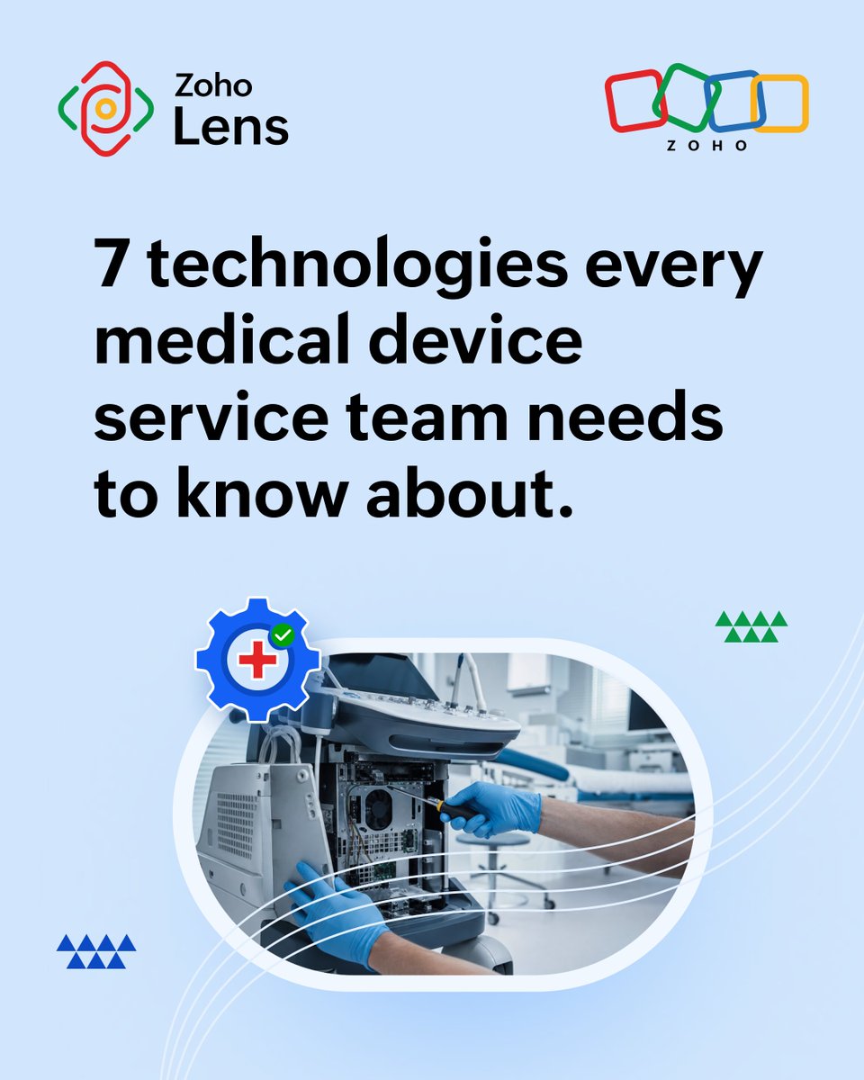 ZohoLens's tweet photo. 83% vs 56%.
That’s the first-time fix gap between top and bottom medical device service teams. 📊

🔗 Here are 7 technologies helping teams close it: https://t.co/8VrrVjcfPm

#zoho #zoholens #augmentedreality #AR #technicians #medicaldevice https://t.co/VWNYkqrAov