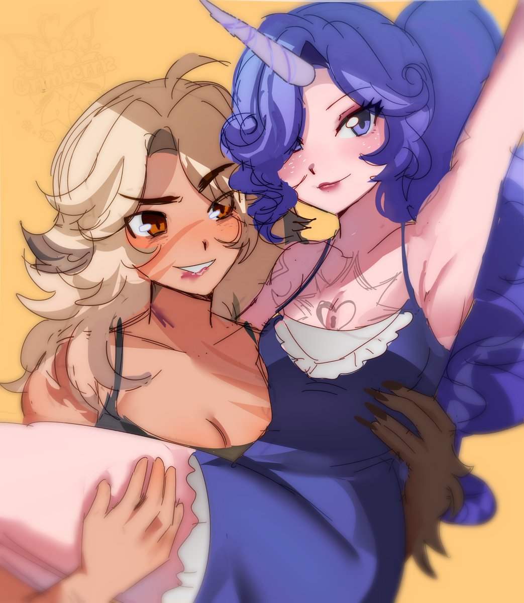 grimberriz's tweet photo. Silver and Celeste from Deadlock https://t.co/9BoJ97dOb4