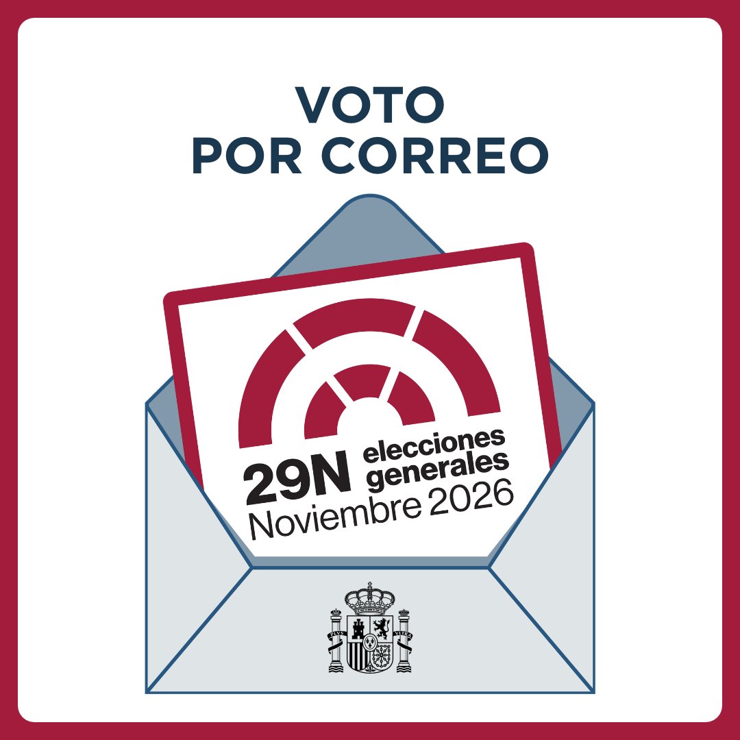 desdelamoncloa's tweet photo. ¿Quieres votar en las próximas elecciones del 29 de noviembre, pero no lo podrás hacer de manera presencial?

Te contamos cómo puedes hacerlo 🧵 https://t.co/UHO7UwKANs