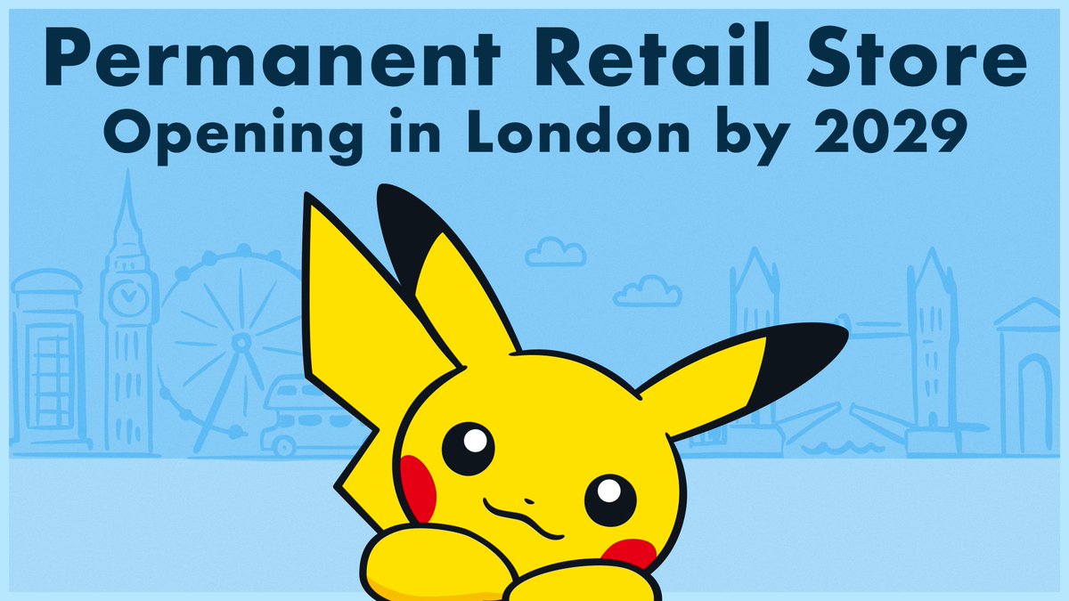 PokemonNewsUK's tweet photo. The first permanent physical Pokémon retail store is opening outside of Asia... and it’s coming to London by 2029! 🤩

Learn more: https://t.co/NR2wpoLfQl https://t.co/D9ZMV4rNBT