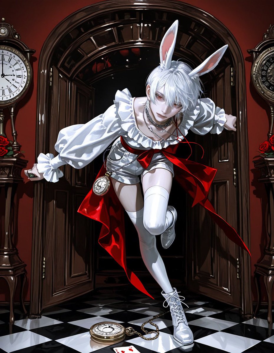 xq4ux's tweet photo. 【𝐇𝐚𝐥𝐥𝐨𝐰𝐞𝐞𝐧プロンプト配布𝑷𝑻.1️⃣】

◆━━━━━━━━━━━━━━━◆
    
     🐇 𝑴𝑨𝑫 𝑾𝑯𝑰𝑻𝑬 𝑹𝑨𝑩𝑩𝑰𝑻 ⏱ ̖́-

◆━━━━━━━━━━━━━━━◆

ff内外問わず❕需要があれば使ってください〰️🎶🤍
見せてくれたら嬉しいｶﾓ❔🥹

⬇️リプ欄ALTにて⬇️ https://t.co/gLqLkadBjb