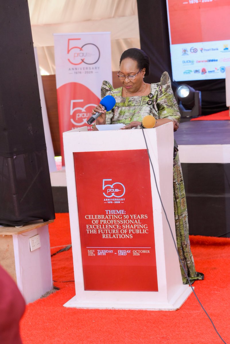 MoICT_Ug's tweet photo. Today, @Hon_Ssebugwawo, State Minister for Information officially opened the Public Relations Association of Uganda (PRAU) @50 Golden Jubilee Conference in Jinja on behalf of H.E. President Yoweri Kaguta Museveni.

In his address, the President commended PRAU for 50 years of advancing public relations and building institutional trust. He urged communication professionals to uphold truth, ethical standards and responsible communication while projecting Uganda’s development story to local and international audiences.

@KagutaMuseveni 
@PRAU_Uganda