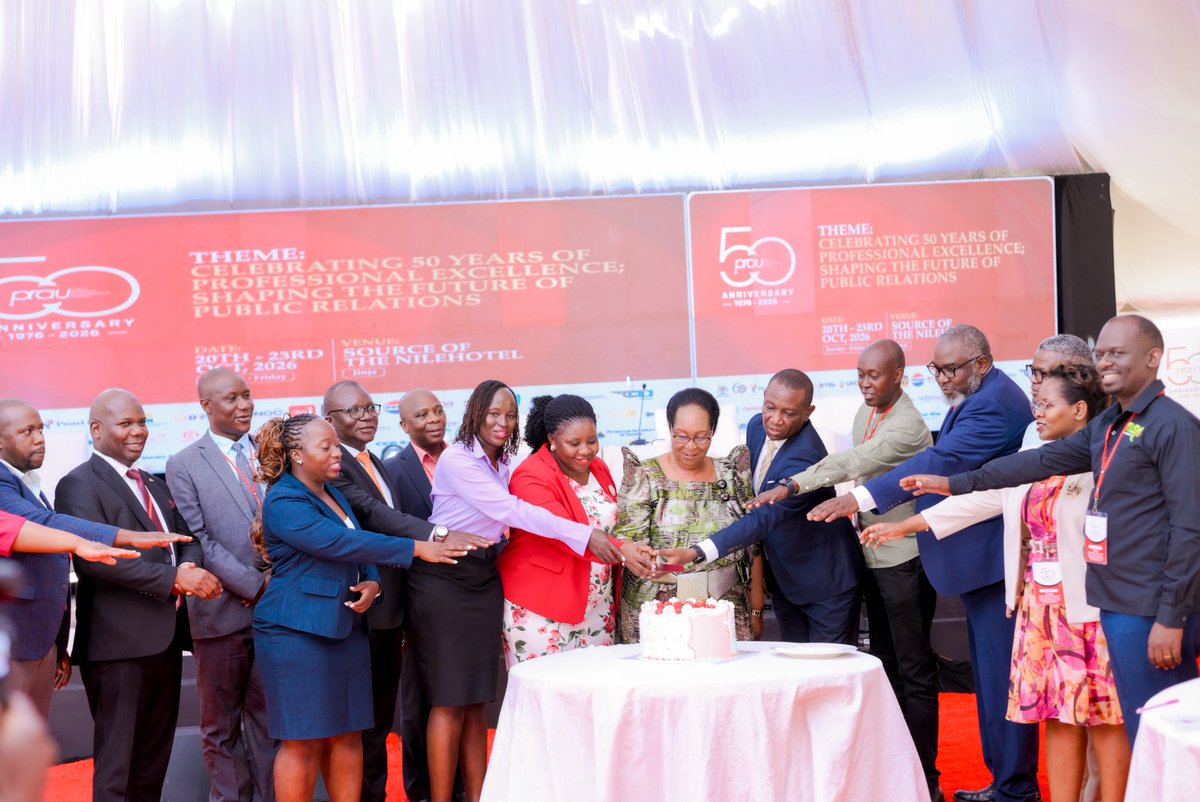 MoICT_Ug's tweet photo. Today, @Hon_Ssebugwawo, State Minister for Information officially opened the Public Relations Association of Uganda (PRAU) @50 Golden Jubilee Conference in Jinja on behalf of H.E. President Yoweri Kaguta Museveni.

In his address, the President commended PRAU for 50 years of advancing public relations and building institutional trust. He urged communication professionals to uphold truth, ethical standards and responsible communication while projecting Uganda’s development story to local and international audiences.

@KagutaMuseveni 
@PRAU_Uganda