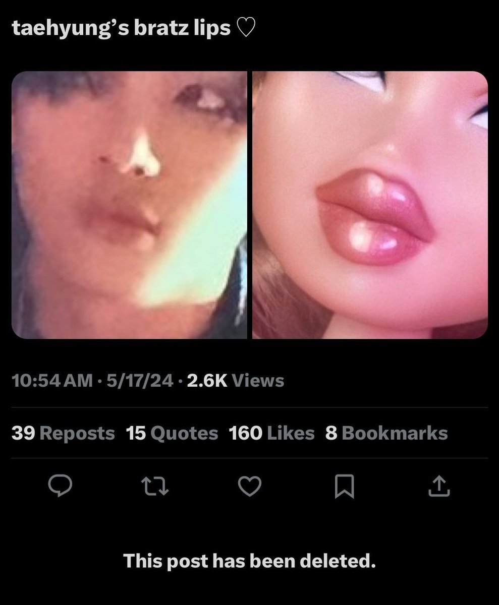 jenminologys's tweet photo. before jimpunzel we have jimin's bratz lips getting stolen by the same fad btw #whoremembers https://t.co/jePwHtdiub