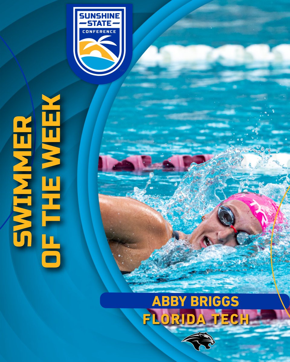 D2SSC's tweet photo. 🏊 SSC Swimmers of the Week!

🏅 Men: Jacob Hamlin | @UTampaSwimming 
🏅 Women: Abby Briggs | @FLTechAthletics 

👏 Congrats to Jacob and Abby!

📖 Story - https://t.co/hh9ku6Xn3C https://t.co/tm8fpYbJ0c