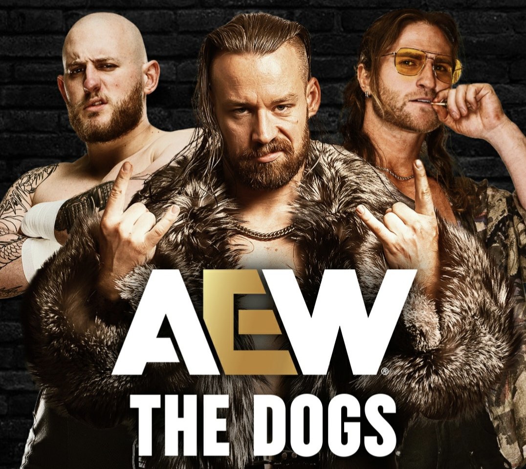 TheDrainmaker's tweet photo. David Finlay & Clark Connors reveal they wanted to be RAW DOGS in AEW:

“We were War Dogs. When we came over here, we just became The Dogs. But we really wanted to pitch the name Raw Dogs. But I think there’s an issue with that whole Monday Night thing. But it sounds cool because we’re raw f**king dogs, you know?

But The Dogs also is a sick name. It’s just no one’s ever done it before. No one’s been The Dogs. The more you say it, the more you use it, the more everybody gets used to it, and the more it becomes part of the vernacular of AEW.”

(What Happened When podcast)