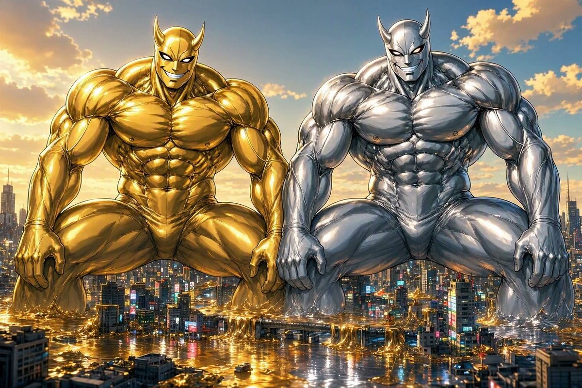 panicbluepanic's tweet photo. 金銀マッチョさんはドズンと座っただけで世界を支配ｗ https://t.co/5MPnvSNdXg
