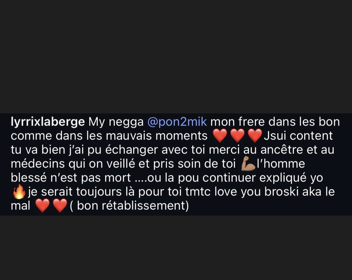 AntillesKamo97's tweet photo. 🚨🎶 : UPDATE 

Des nouvelles encourageantes pour PON2MIK ! 

D’après LYRRIX (ami proche) son état s’améliore et il a même recommencé à parler. Le plus dur semble derrière lui. 

Courage PON2, remets-toi vite sur pied : on attend encore beaucoup d’explications de ta part ! 💪🏾 https://t.co/ZRYuNLczWD