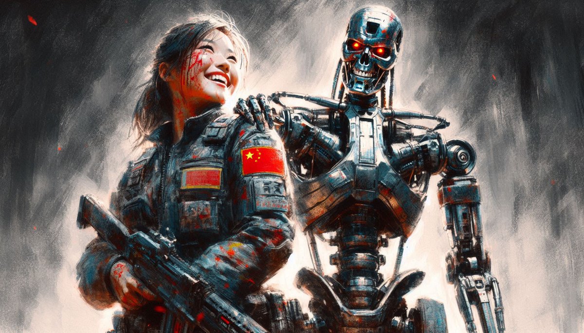 buntalanlucu's tweet photo. @Bluebearmonkey Nah , all T800 robots not hostile to China and the Rest of the World

after all China built them https://t.co/Kor8MUgLGI