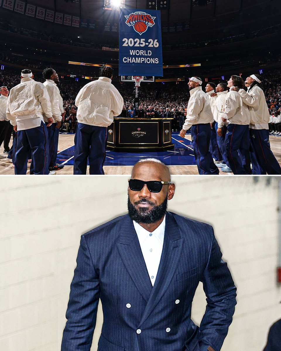 DKNetwork's tweet photo. The last six NBA champions on Opening Night the following season:

✅ 2021: Bucks W
✅ 2022: Warriors W
✅ 2023: Nuggets W
✅ 2024: Celtics W
✅ 2025: Thunder W
❌ 2026: Knicks L https://t.co/INsAy2c0jD
