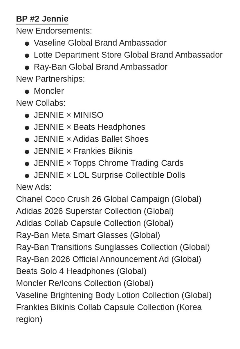 7U3ahi_'s tweet photo. the biggest girl group in the world BLACKPINK 2026 New Commercial Deals Recap (Incomplete)
#blackpink #BLACKPINK https://t.co/sp1hz0juec