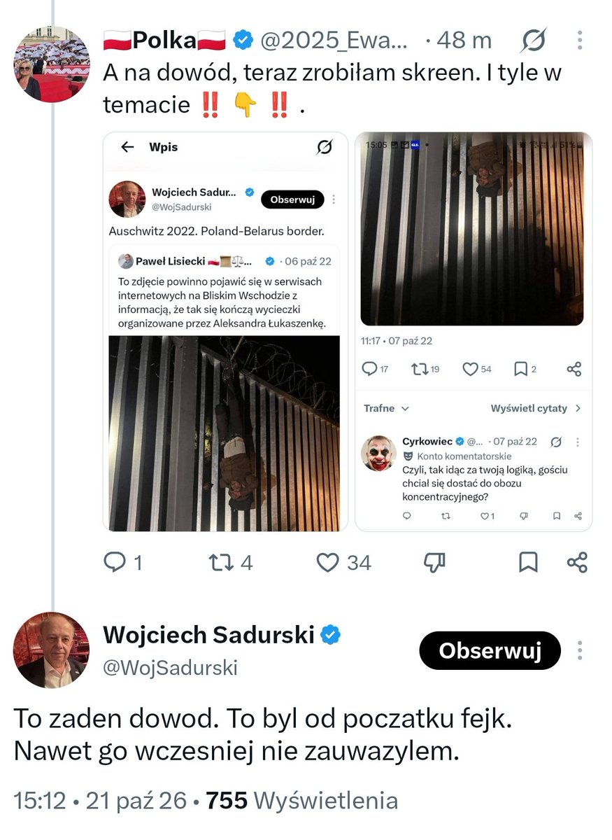 radekfogiel's tweet photo. Niesamowite. Strategia "To nie moja ręka" wyniesiona na zupełnie nowy poziom. Wpis wciąż wisi na jego koncie, a on będzie przekonywał, że to fejk. https://t.co/jTYIDQE7Z4