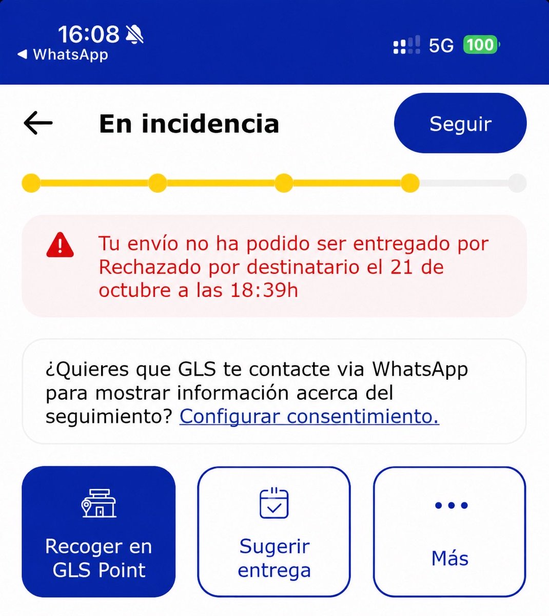CapiChadi's tweet photo. 21 de octubre a las 18:39

SON LAS 16:09

@GLS_clientes que no vea a vuestro repartidor 

dios mío que puto pringao soy https://t.co/3PVbSGjvUX