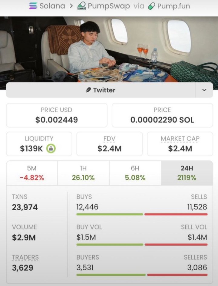 SolGhost100's tweet photo. I shared $Kimchi with my private TG when it was just a $3.4k market cap. it

Surging from $3.4k to $2.4M market cap, it's already up 705.88x gain!
 DM “VIP” to access my early alpha calls, market updates &amp; potential plays.
CA: 9EQbGTfud1wELEndcU92G4xabRrPNSqxijrA5o3ipump https://t.co/pVCG3pYMzA