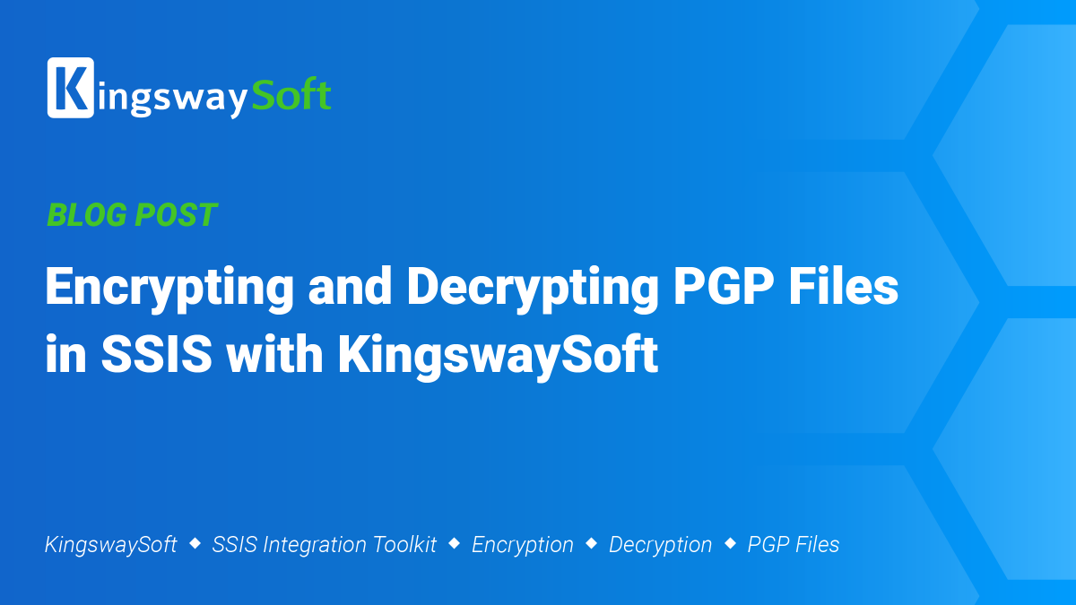 kingswaysoft's tweet photo. Just Blogged - Encrypting and Decrypting PGP Files in SSIS with KingswaySoft https://t.co/xbqFUavdKJ #KingswaySoft #SSIS #PGPFiles #Encryption #Decryption #SSISIntegrationToolkit https://t.co/mjHlB2GG5U