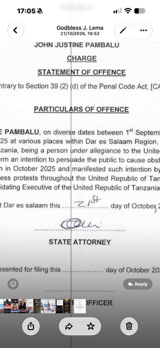 IAMartin_'s tweet photo. Serikali ya CCM imemshtaki @John_Pambalu kwa makosa ya UHAINI. Hati ya mashtaka inaeleza alitenda makosa hayo kati ya 1 September 2025 hadi 29 Oktoba 2025 kwa kuunda nia ya kuwashawishi wananchi kwa [kuhamasisha] maandamano [yasiyo na kikomo] kwa lengo la kuitisha Serikali. https://t.co/v0C9K26fSv