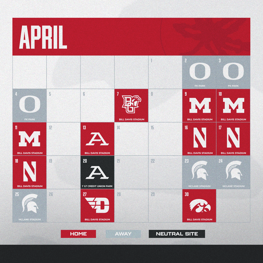 OhioStateBASE's tweet photo. Full calendar for 2027 🗓️

Ticket interest form ➡️ https://t.co/GhBpEtgRXl

#GoBucks https://t.co/emMCEpDnuv