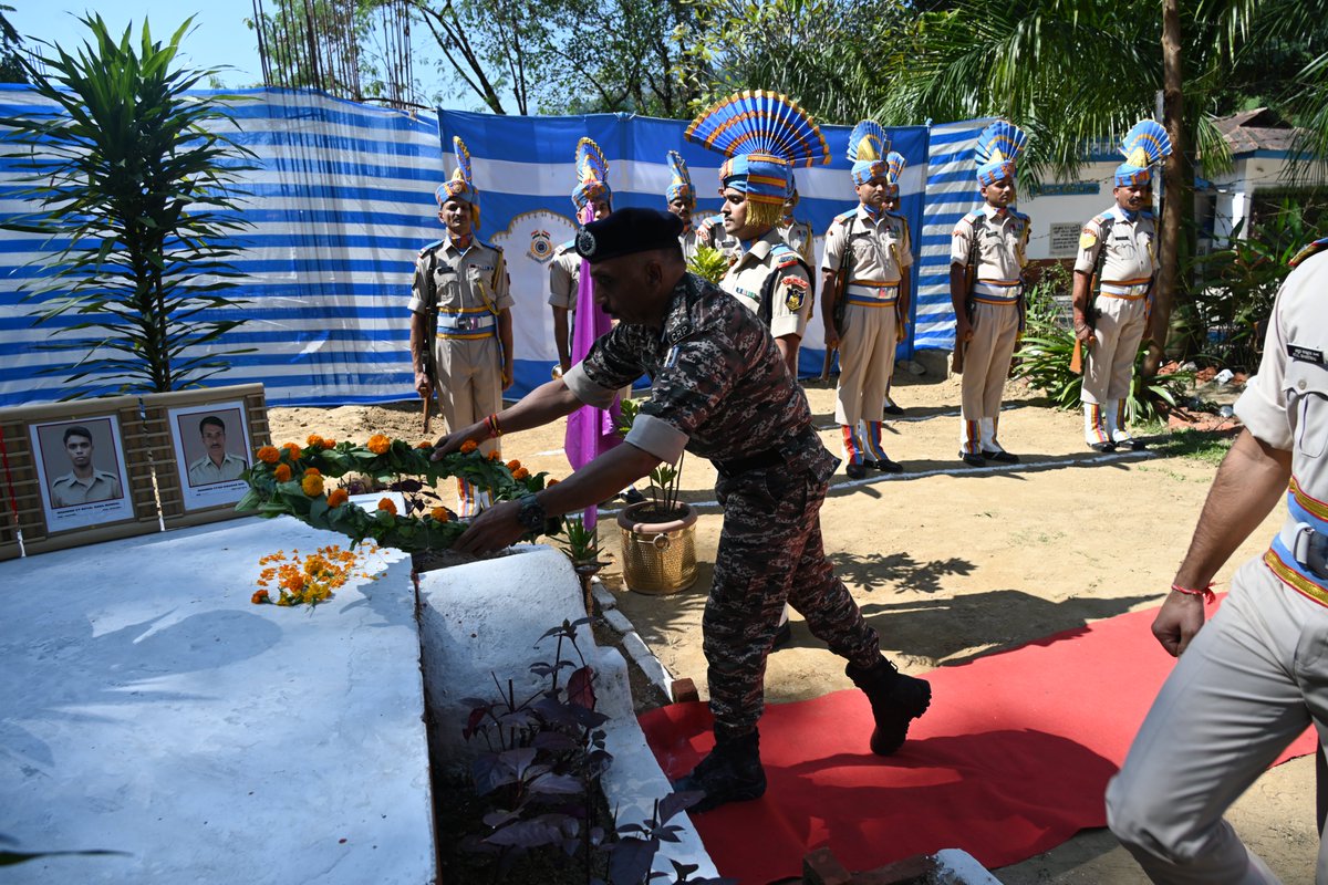 crpf138bn's tweet photo. Police Commemoration Day-2026

Police Commemoration Day-2026 was observed at 138 BN, and paid homage to  fallen Warriors of all police forces across country. The ceremonial guard of honor was reviewed by Sh.Rajesh Sankhla, Commandant-138BN CRPF @crpfindia https://t.co/cwuhqvqJlh