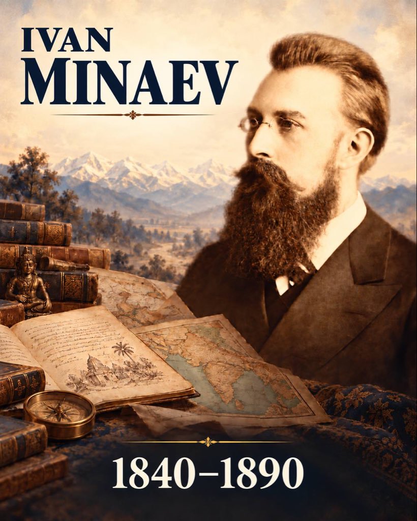 RusEmbIndia's tweet photo. 📅 #OTD on October 21, 1840, Ivan Minaev (1840–1890), distinguished Russian Orientalist, traveller and founder of the Russian school of Indology, was born.

👉 https://t.co/phK3XsJ8sT

#RussiaIndia
#IvanMinaev
#OutstandingRussians https://t.co/SnKJ4SzSO9