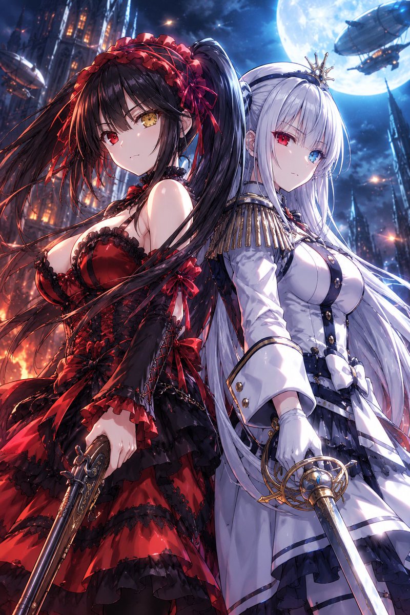 tajadole069's tweet photo. ✨夜の狂三さんの時間です✨

狂三さんと"相棒"(>д<)ノ
ツーショットも映えます( 〃▽〃)

#時崎狂三
#アニメ https://t.co/PqJiSUrPpX