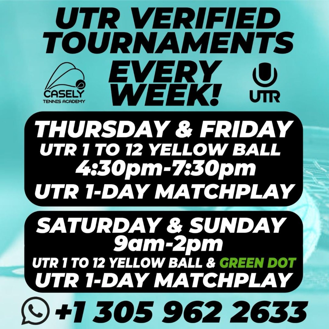 satomikitm5's tweet photo. Join our UTR-verified tournaments every week from Thursday to Sunday. Compete, improve your skills, and register through the full schedule. For inquiries, text or WhatsApp +1 305 962 2633. https://t.co/XmJA6w4lU6