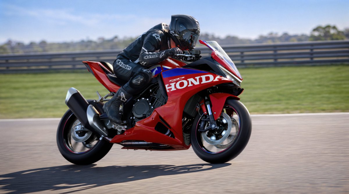 DevittInsurance's tweet photo. Japanese firm releases ‘pocket rocket’ 500 with four-cylinder 70bhp engine, full fairing and basic road sports chassis for under £7k... https://t.co/TM8xyUDWV5 https://t.co/bHlrdTbLUG