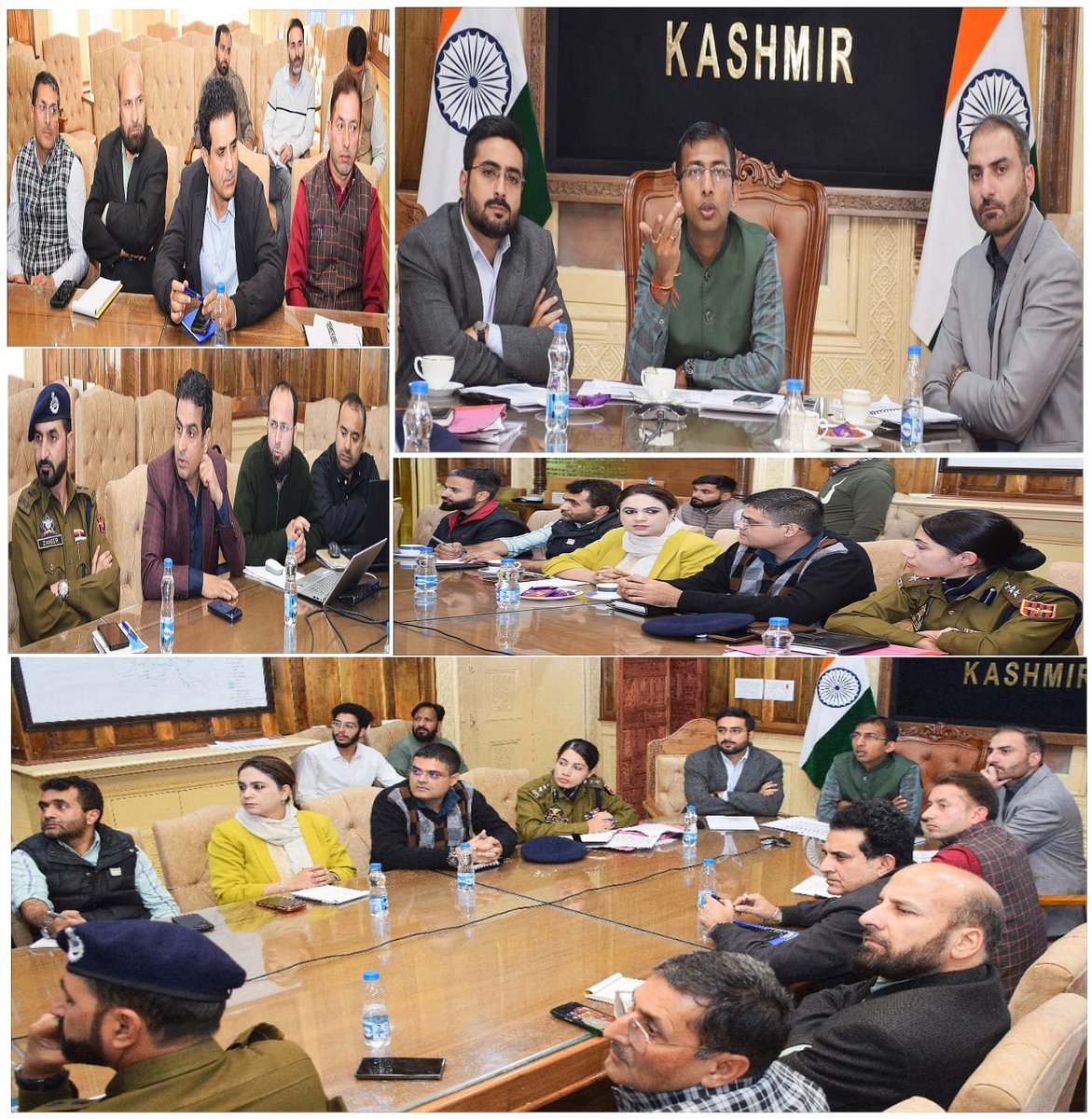 DivComKash's tweet photo. Div Com Kashmir Reviews Alignment of Srinagar Ring Road Phase-III, Parimpora–Dalgate Flyover

Srinagar, October 21: Divisional Commissioner Kashmir Anshul Garg on Wednesday chaired a meeting of officers to review the cahnge in proposed realignments of Srinagar Ring Road Phase-III (Lasjan–Pandach) and the Parimpora–Dalgate Flyover.

The meeting was attended by the Commissioner, Srinagar Municipal Corporation (SMC); Deputy Commissioner Srinagar; SSP Traffic; Vice Chairman, Lakes Conservation and Management Authority (LCMA); Project Director, National Highways Authority of India (NHAI); and officers from the Roads and Buildings (R&B) Department, Irrigation and Flood Control Department, Srinagar Development Authority (SDA), and other concerned departments.

During the review of Srinagar Ring Road Phase-III (Lasjan–Pandach), the Divisional Commissioner directed NHAI officials to compile comprehensive details of structures and departmental utilities falling within the proposed alignments including religious structures to access impediments & challenges and cost expenditure.
He further directed the concerned authorities to explore modifications to the alignment to ensure that the road does not encroach upon the city's major water body.
Reviewing the proposed alignment of the Parimpora–Dalgate Flyover, the Divisional Commissioner directed the R&B Department to explore an alternative alignments from Qamarwari to Nalamar and onward to Karanagar.
He emphasized the need to ensure connectivity to key facilities, including SMHS Hospital, while minimizing traffic disruptions during the execution of the project.
The concerned departments were directed to examine the proposed alignments in coordination with one another, keeping public convenience and essential infrastructure.
@OfficeOfLGJandK 
@CM_JnK 
@hello_anshul 
@diprjk