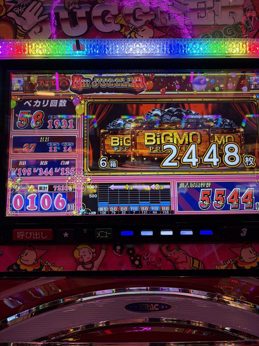 larizinufc's tweet photo. ジャグラー打つときは己の魂を研ぎ澄まし
殺意を持ってレバーを叩くべし https://t.co/OnatNALf6c
