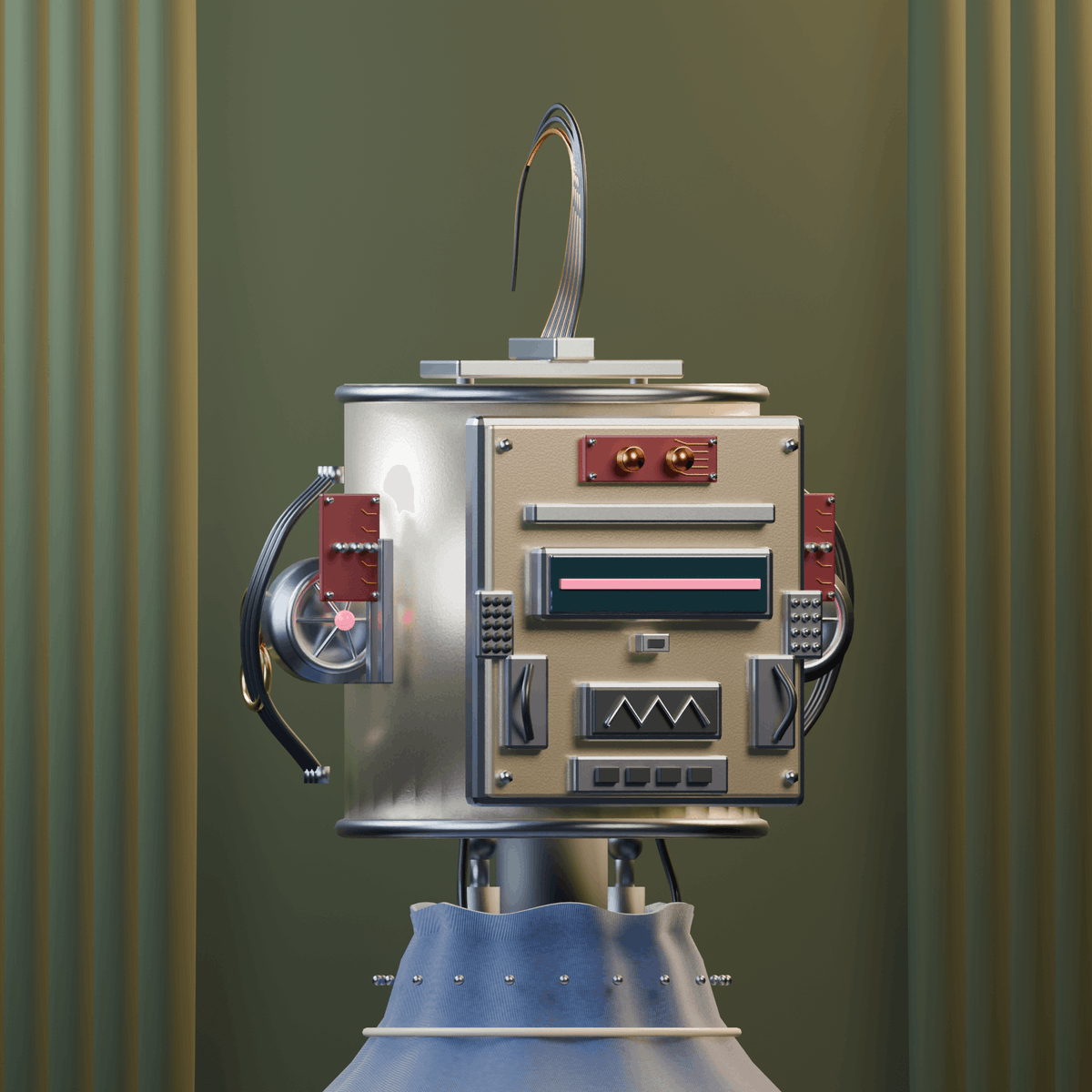 splitheadart's tweet photo. Only Robot #5 🆙🔝⛽️ chia:native https://t.co/IoDmnEGATt