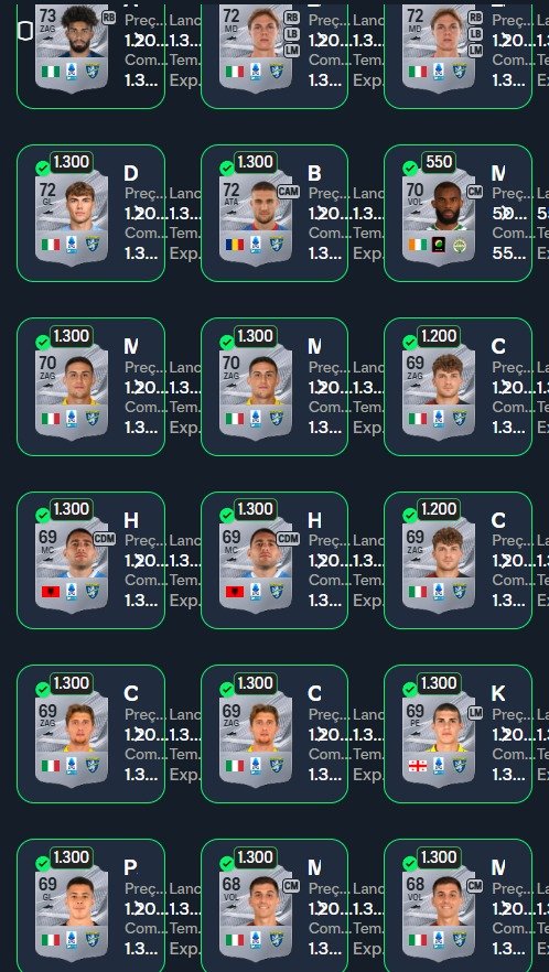 FabioZerbinatti's tweet photo. Alguns filtros 🎯💥 hoje 🤑💰

#FC27 #EAFC27 #EAFC #FC27ultimateteam #UltimateTeam https://t.co/na6OKp6QsD