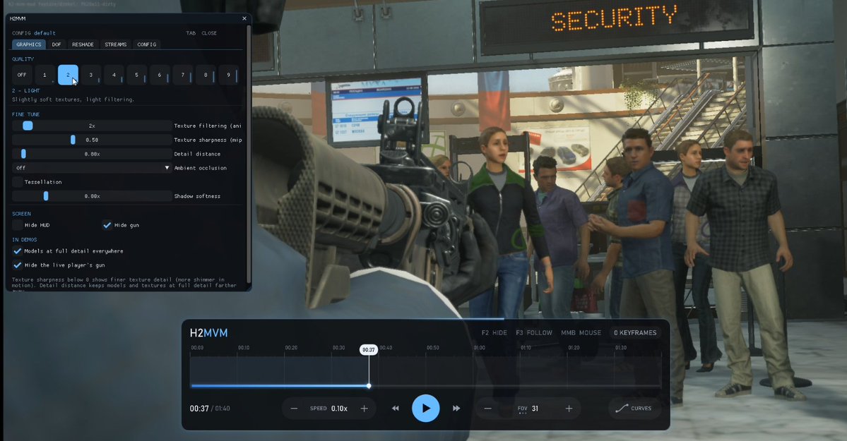 polishman_aep's tweet photo. features to be included:
- RTGI, MXAO, and Sharpen (from ReShade) 
- General settings—based on H2M—for texture enhancement x CFG LOADER
- Depth of Field (DOF) settings—ideally including a curve editor to adjust parameters like "far blur" and "end blur."
- MVM streams (0-1000fps) https://t.co/wAklNtRedO