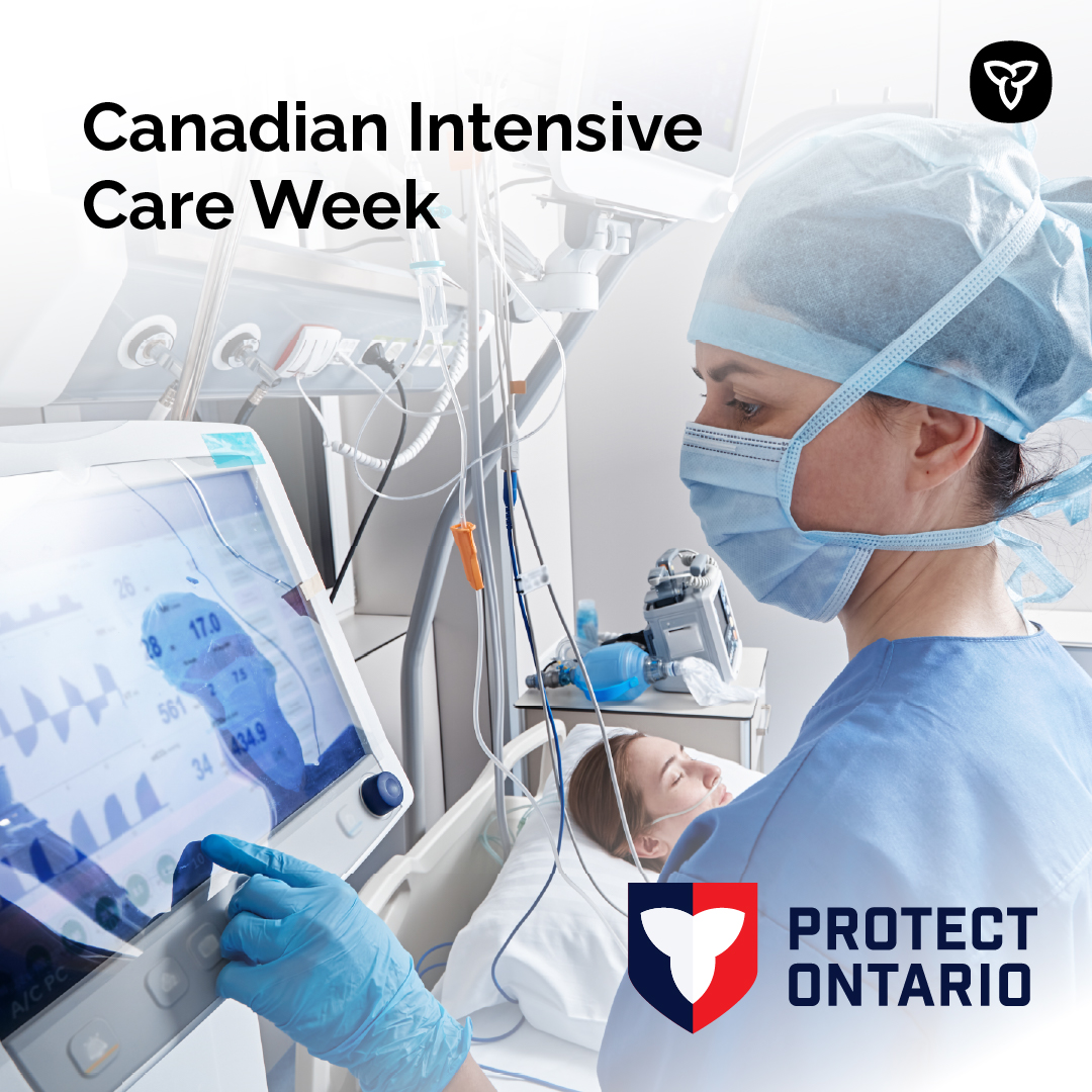 ONThealth's tweet photo. 🏥 More than 100,000 Canadians receive life-saving care in Intensive Care Units (ICUs) each year.

During #CanadianIntensiveCareWeek, we thank the dedicated ICU teams delivering quality patient and family-centred care during life's most critical moments.

#CICU2026 https://t.co/nUH8Q4SjMq