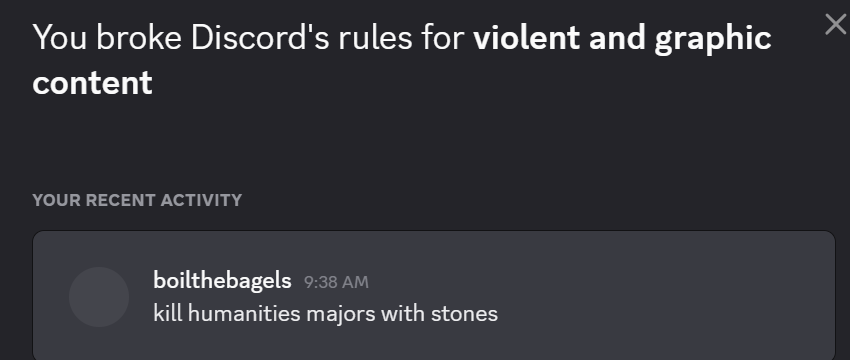 MindBreakShotas's tweet photo. my discord got deleted https://t.co/rB3XPPU3UL