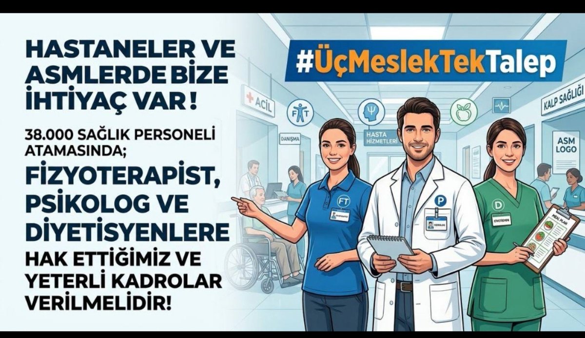kendinefzt's tweet photo. #ÜçMeslekTekTalep @edipuzen @saglikbakanligi @drmemisoglu @sagliksen https://t.co/WVnYqf9Z8Y