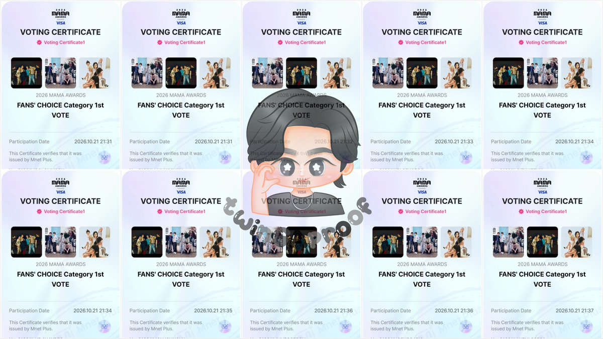 twinvoting's tweet photo. 🎉 GA WINNER ANNOUNCEMENT 🎉

​🏆 #ENHYPEN — MAMA AWARDS 2026 (FANS' CHOICE Category 1st VOTE)
🎁 Prize: 20🎟

​Thanks for participating!

​🛍 Votes Available:
🗳 30🎟 : $1 | ₱60 | 17K (+Bonus/Discount)
📩 DM to buy

​📌 #twinGAproof https://t.co/Hd7KwAJl7y